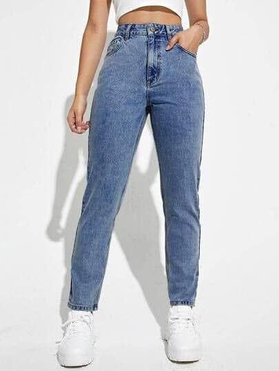 Pantalon Jeans High Waist